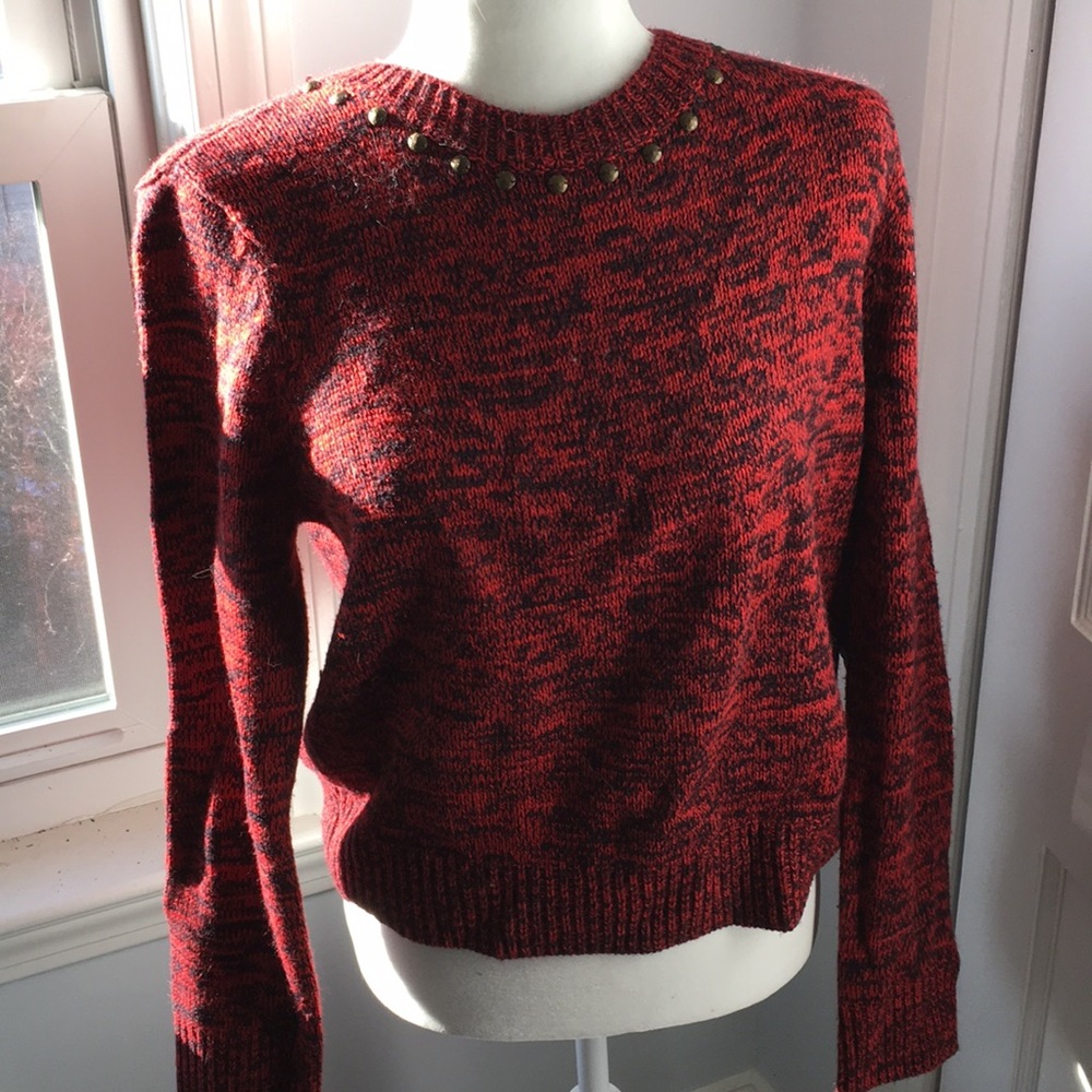 Sanctuary sweater size M collar and elbow detail